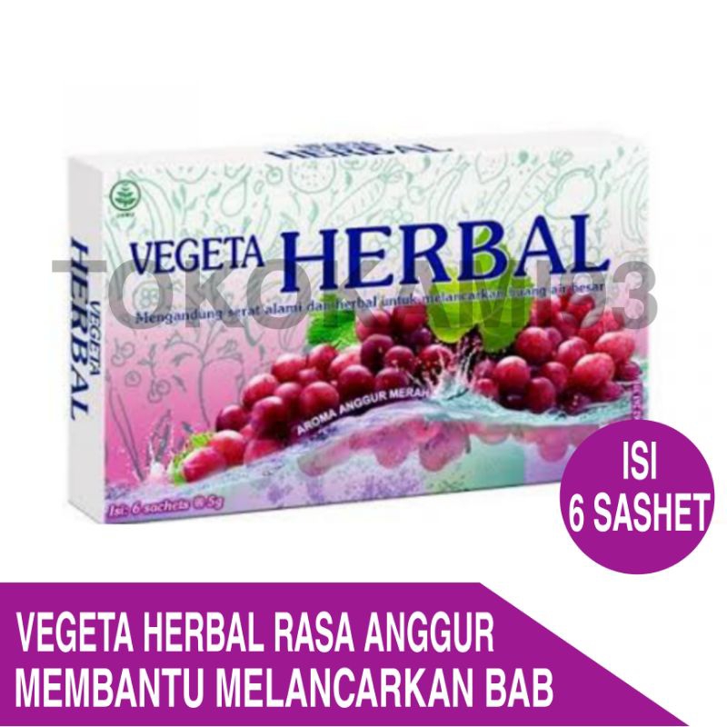 

VEGETA HERBAL Rasa anggur kemasan Box isi 6 Sashet