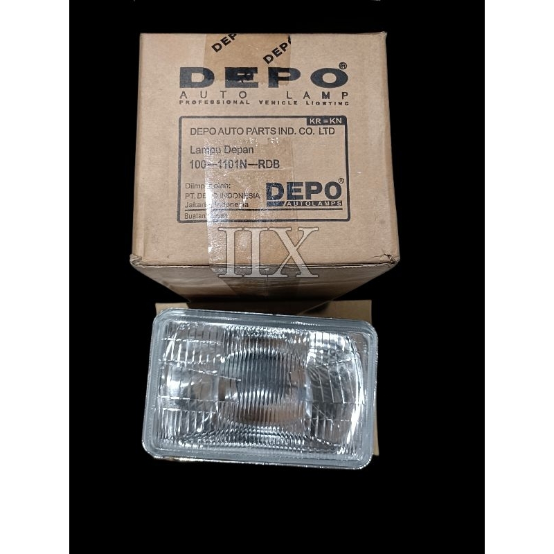 LAMPU DEPAN 5 INCH BATOK LAMPU PETAK F70 KIJANG SUPER TAFT GT L300 DEPO