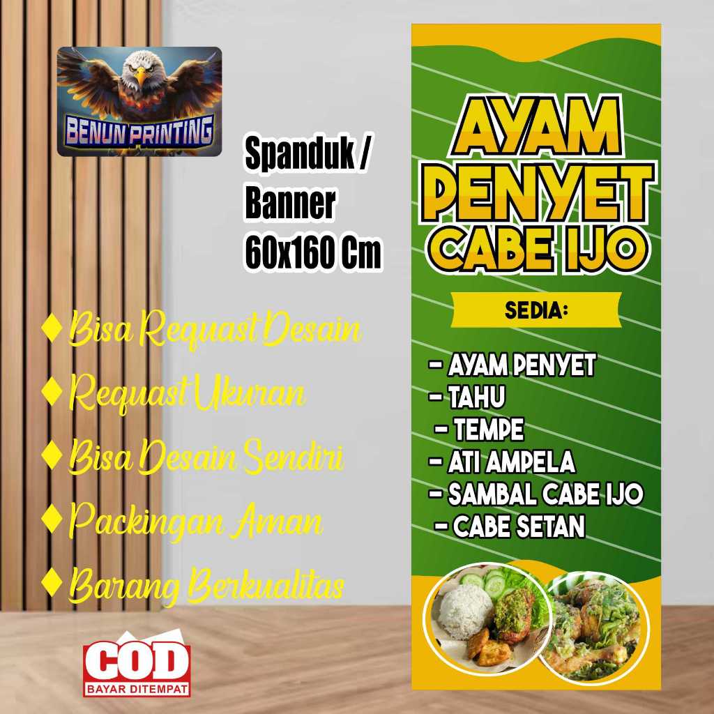 Spanduk banner 60x160 Cm Es Ayam Penyet Sambel Ijo Berdidi Bisa Request Desain.jpg