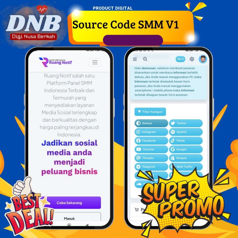 Source Code Panel SMM Multi Provider SMM V1 ( Bebas Pilih Provider )