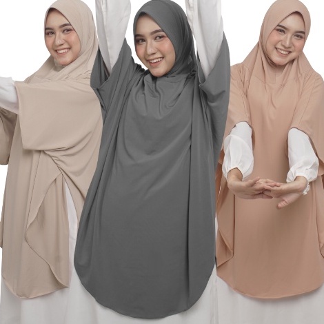 KODE V33C Hijab Khimar Sport Jilbab Instan Sport Kerudung Sport Pet Antem Jersey Premium STARLA