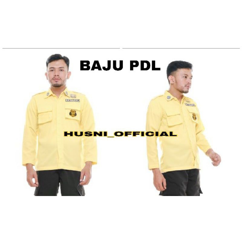 LIMITED EDITION  SERAGAM PDH SATPAM CREAM KREM/BAJU PDL SATPAM CREAM TERBARU/BAJU ATASAN SATPAM