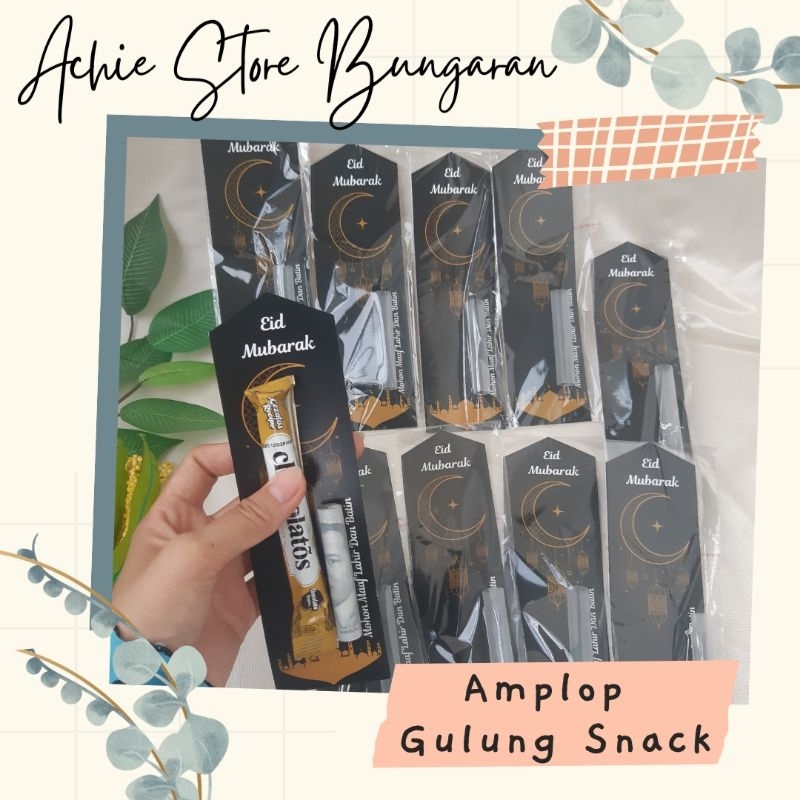 Amplop GULUNG Snack / Amplop Lebaran / Amplop THR 2025 / Uang Baru / Amplop Lucu /Amplop 2025 / Tuka