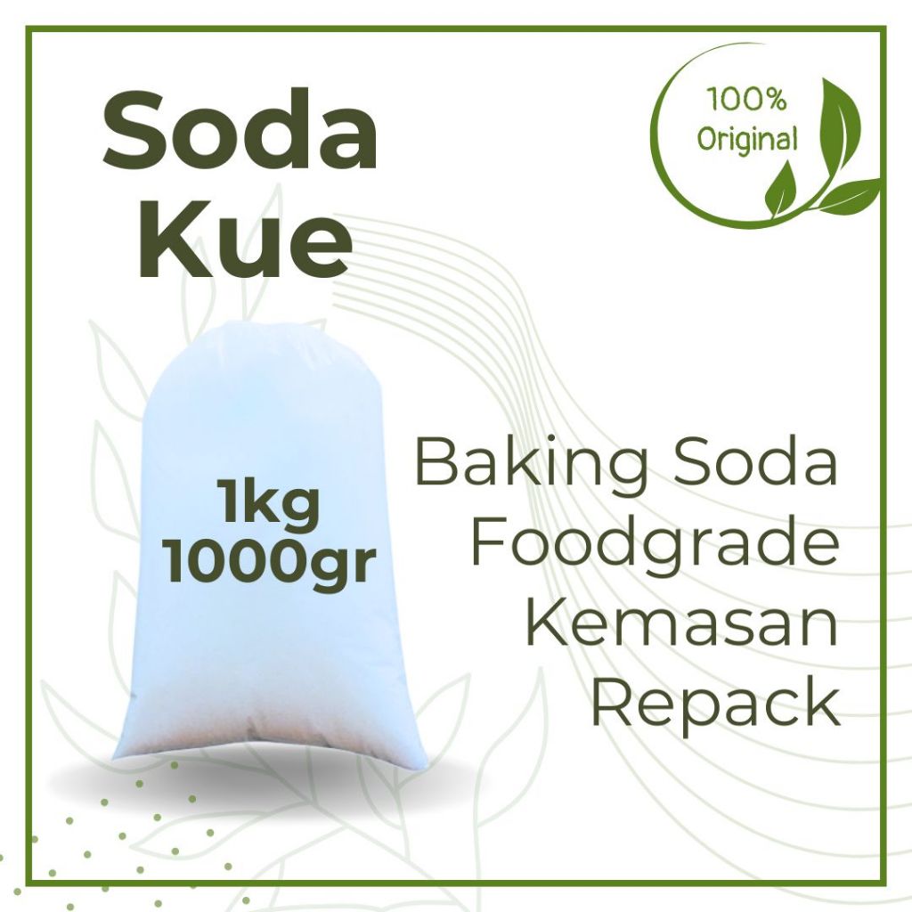 

Baking Soda Sodium Bicarbonate Food Grade Soda Kue 1000gr Original