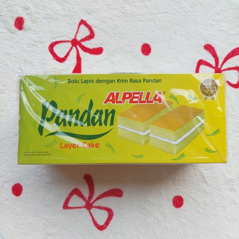 

Alpella Bolu Lapis Rasa Pandan Isi 24 Bungkus (@8 gram)