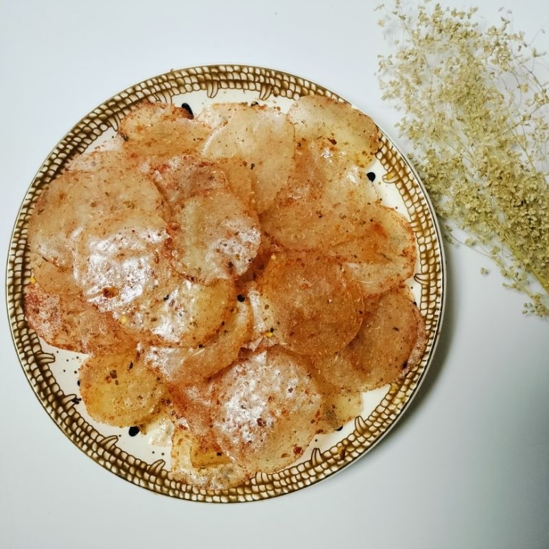 

Keripik Kaca Pedas Daun Jeruk