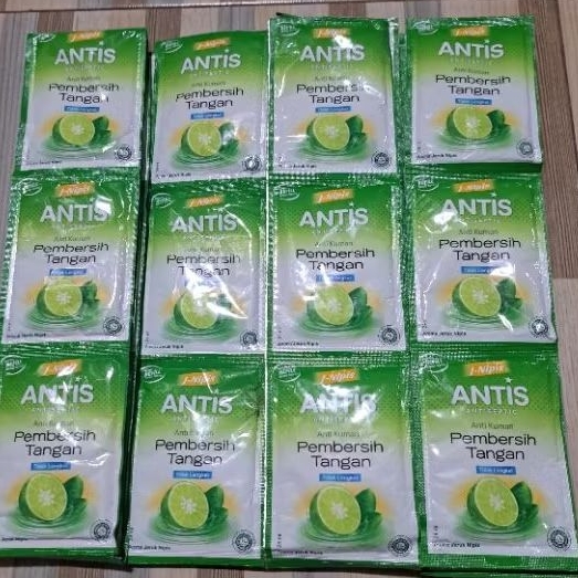 ANTIS anti septic anti kuman pembersih tangan 24ml x 12 saset (1 renceng isi 12)