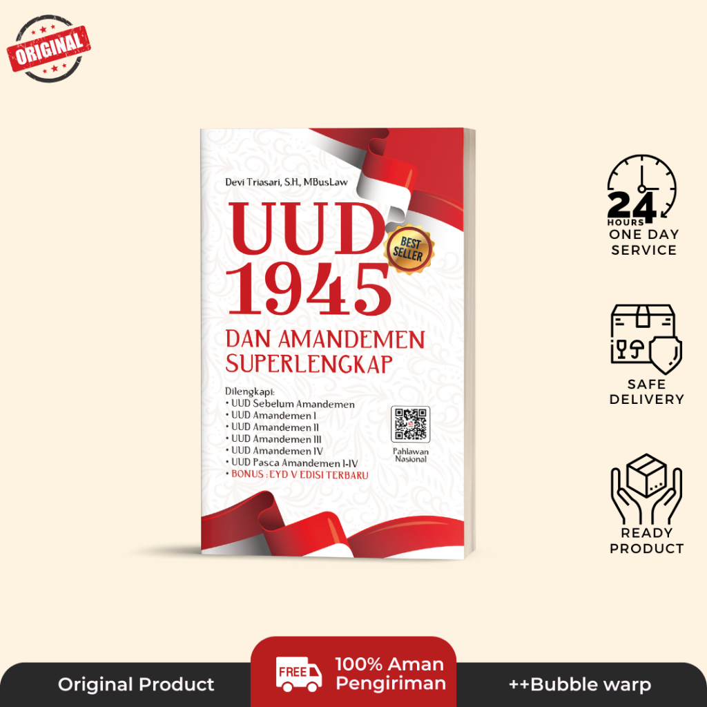 BUKU UUD 1945 & AMANDEMEN SUPERKOMPLET DAN TERUPDATE 2025