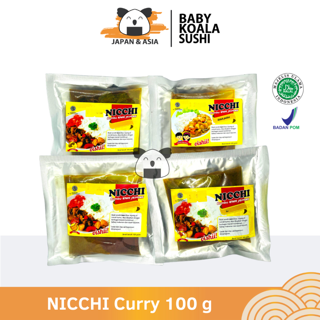 

Nicchi Bumbu Kare Jepang 100 g Halal │ Japan Curry Kari Ala Jepang