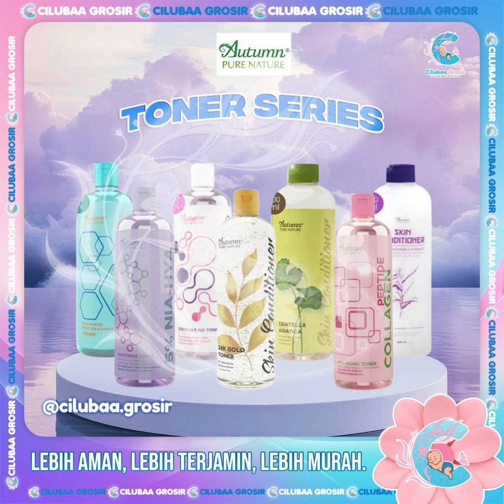 AUTUMN Toner Series 500ml || Autumn Toner Skin Conditioner With Hatomugi Extract || Toner Skin With 