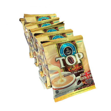 

TOP COFFEE KOPI SUSU KENTAL MANIS (RENTENG) Per renteng isi 12 sachet