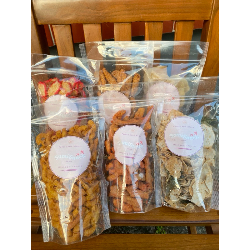 

Sami Snack “basreng, makaroni, tamalada, usus, kerupuk seblak, kerupuk rafael”