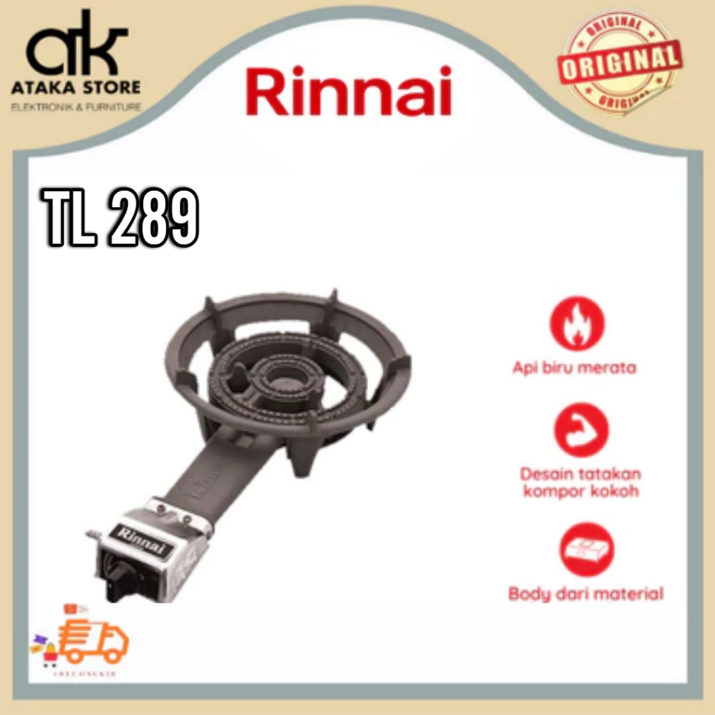 Kompor Rinnai Api Seribu Rinnai TL289 Kompor Cor Api Lilin Rinnai