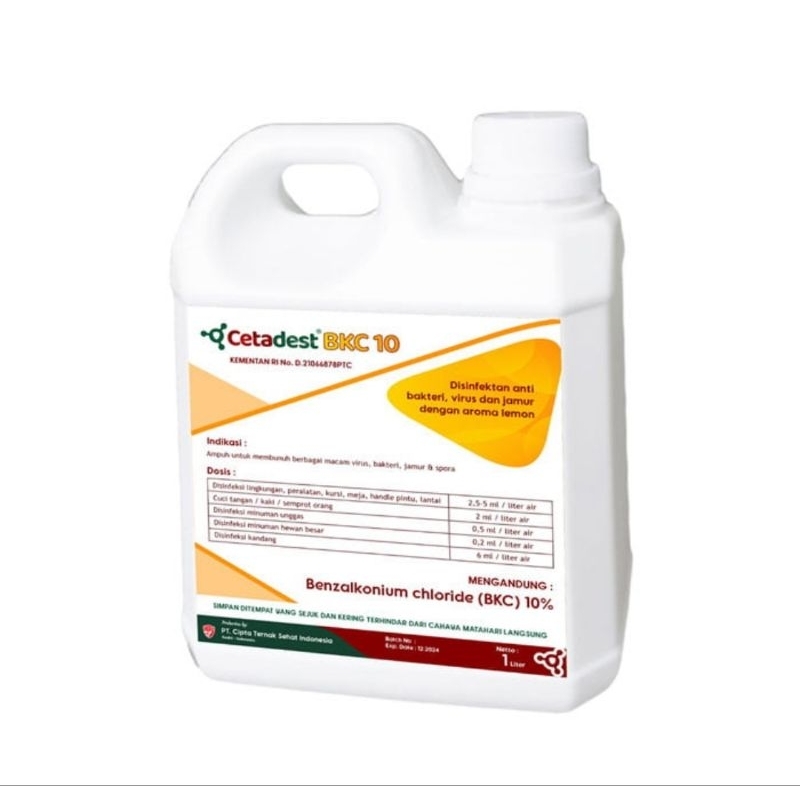 CETADEST BKC 10 - Disinfektan Anti Bakteri, Virus, & Jamur