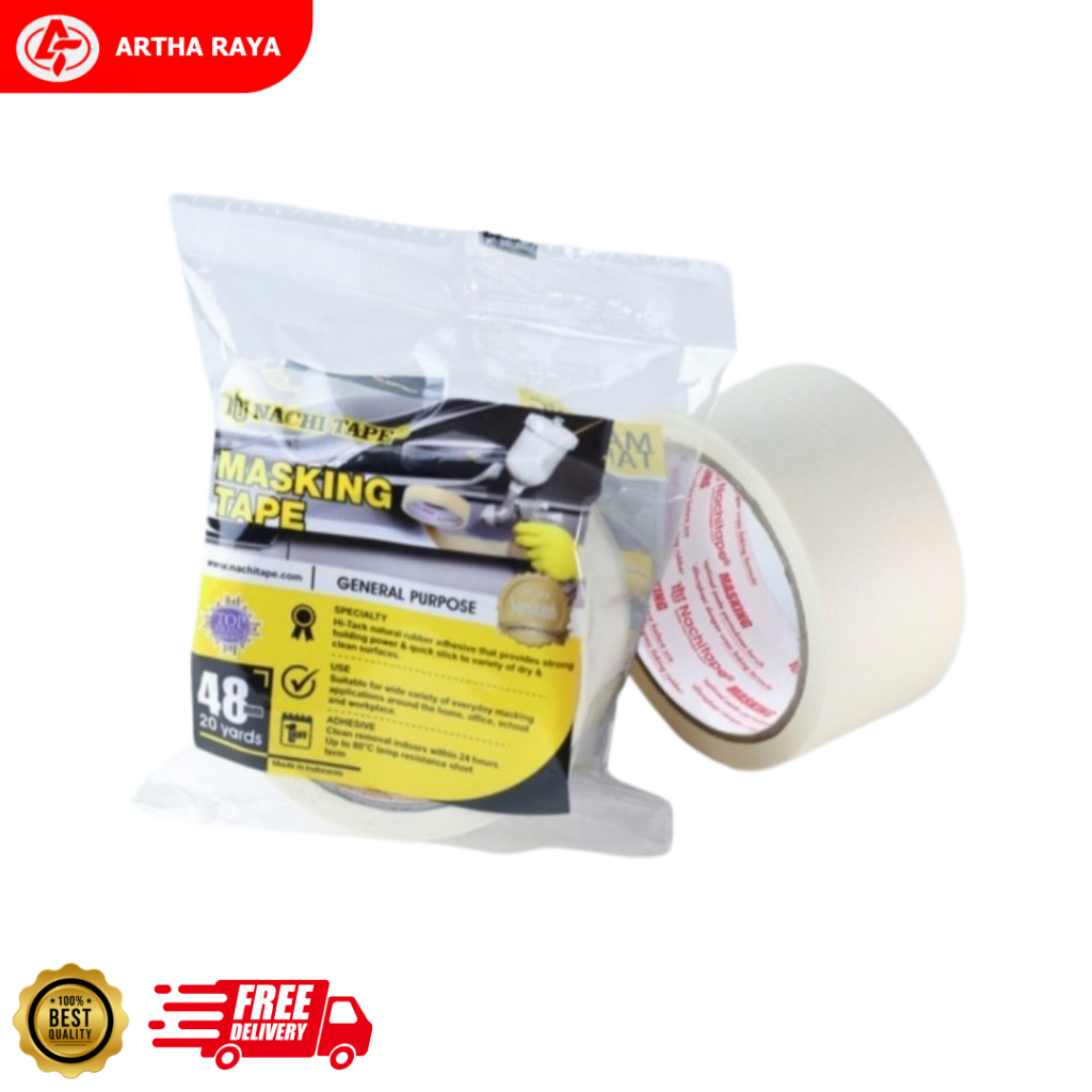 

Masking Tape / Lakban Kertas NACHI 48mm / 20 Yard