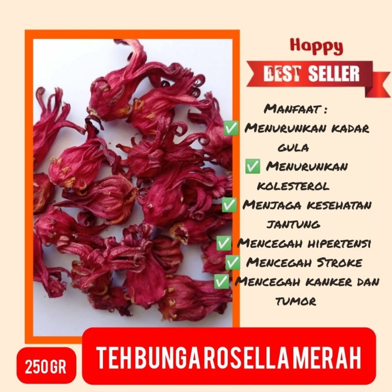 

Teh Bunga Rosella Merah 250 gram