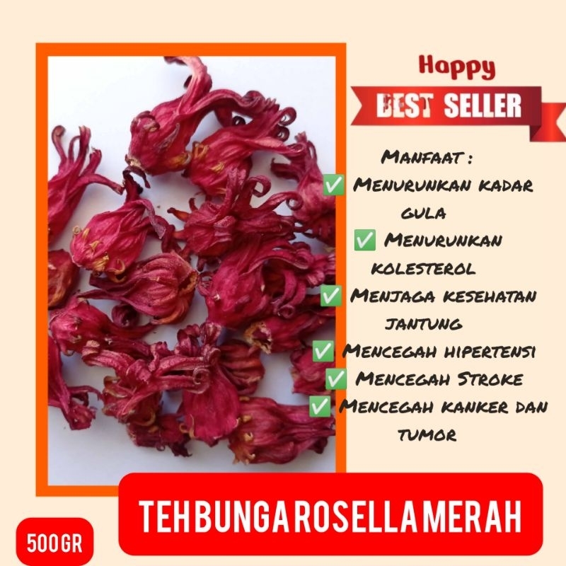 

Teh Bunga Rosella Merah 500 gram
