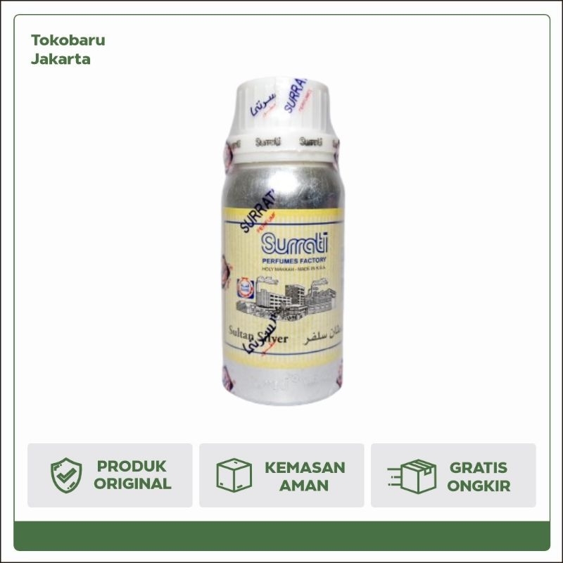 Bibit Parfum Sultan Silver 100ml | Parfum Surrati | Surrati Perfumes | Bibit Minyak Wangi Surrati Or