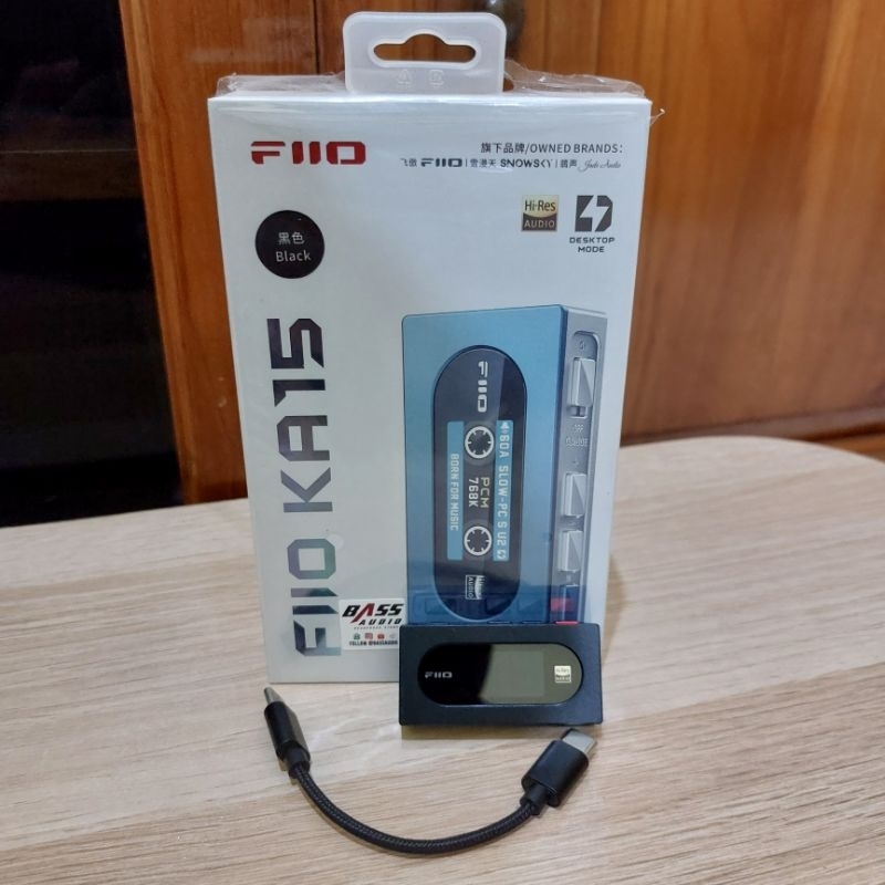 FiiO KA15 / KA-15 Portable DAC Dongle Type C Hitam