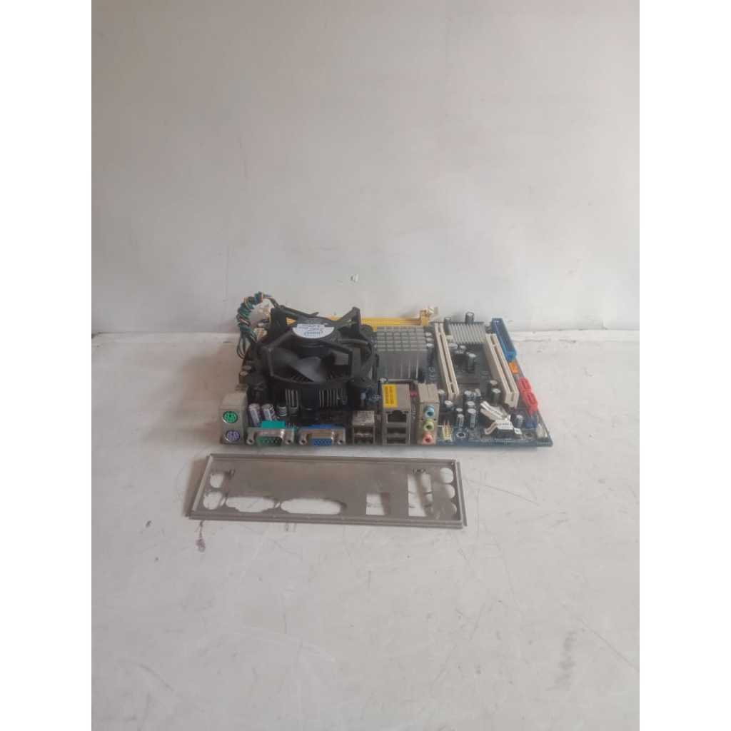 mainboard asrock g31m-vs intel core duo e7400 ddr2 lga 775 kondisi ok