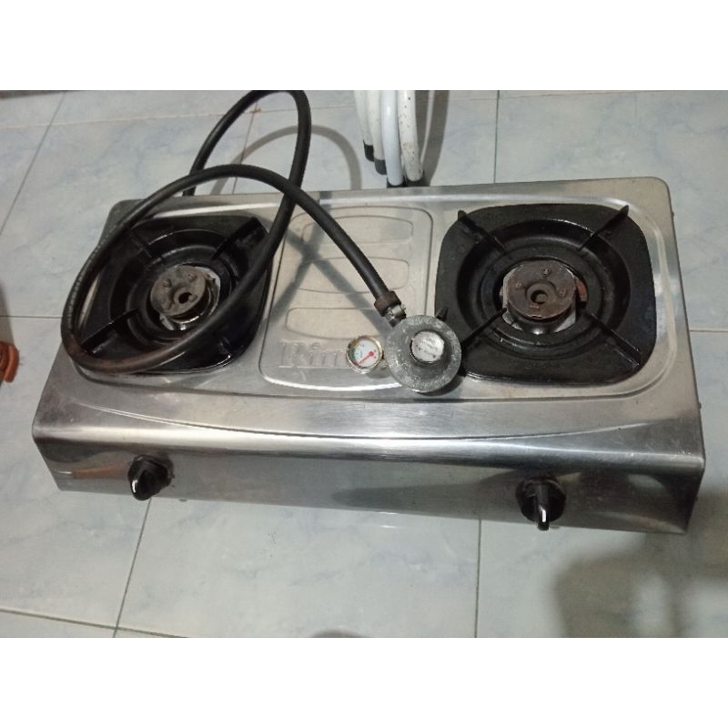 kompor rinai dua tungku bekas second