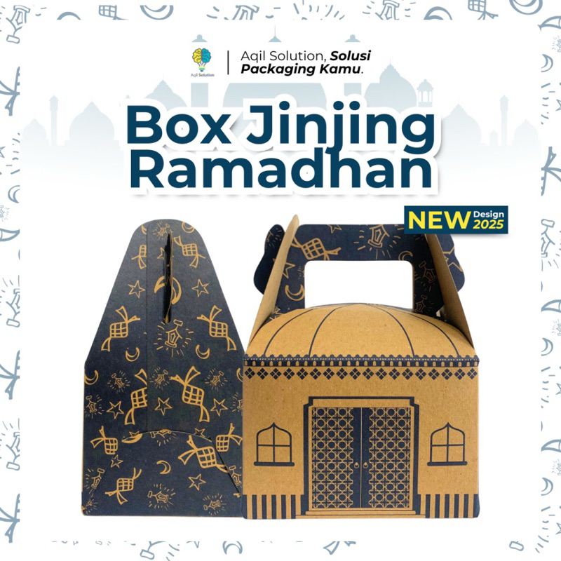 

(READY STOK) Gable Box Lebaran / Kotak Idul Fitri / Hampers - Cokelat