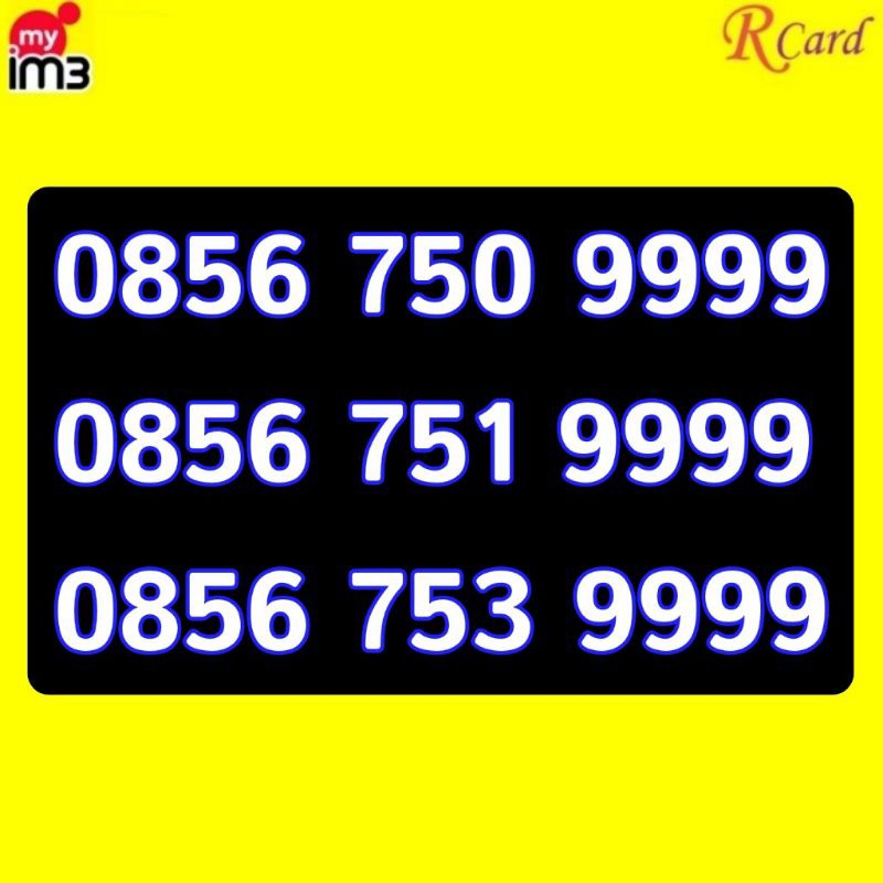 Perdana Nomor Cantik Indosat im3 11 digit Kwartet 9999