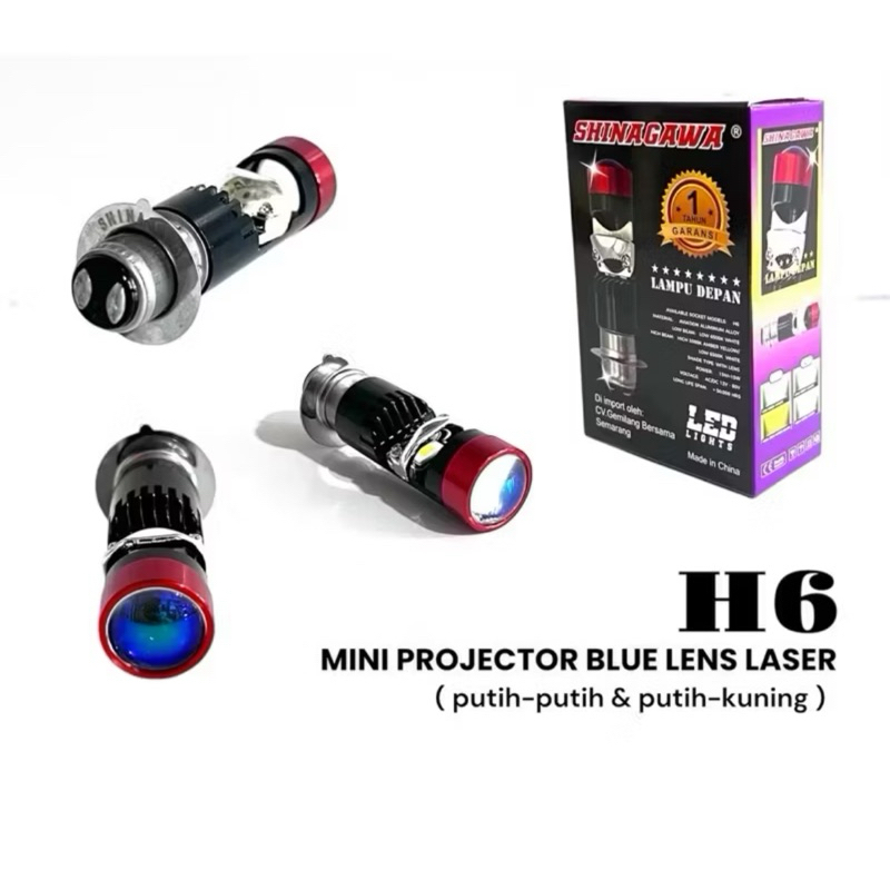 LAMPU DEPAN H6 LED BILED LASER D2 MINI PROJECTOR MOTOR MINI LED LASER KUALITAS BAGUS