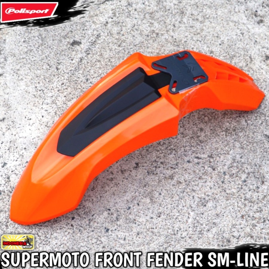 POLISPORT SM-LINE UNIVERSAL FRONT FENDER COVER - SPAKBOR SLEBOR DEPAN ADVENTURE TRAIL - SUMO SUPERMO