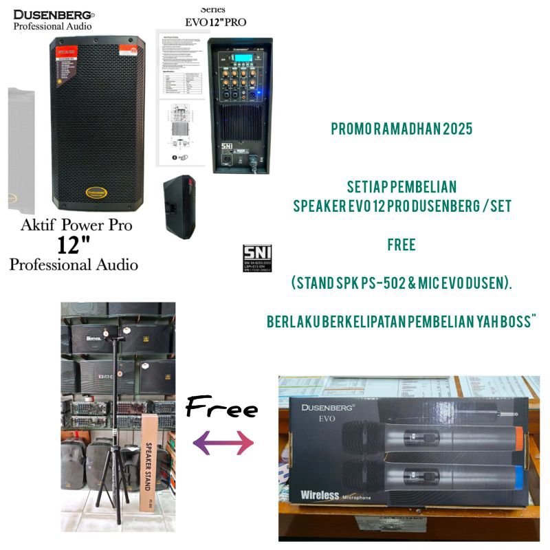 SPEAKER AKTIF DUSENBERG EVO 12 PRO ORIGINAL 12 INCH 1 BUAH