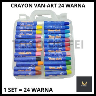 

(1 SET = 24 warna) Crayon vanart/krayon vanart 24 warna/ Krayon vanart 24 warna/Krayon warna murah