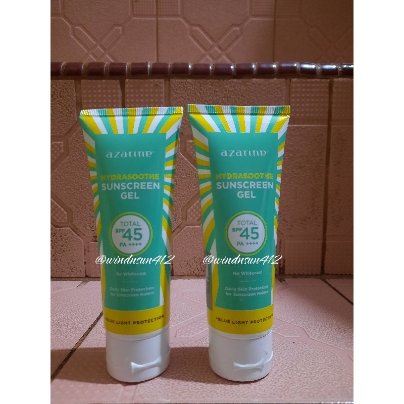 Azarine Sunscreen Hydrasoothe Gel 50ml SS SPF 45 PA ++++ [BACA DESKRIPSI]