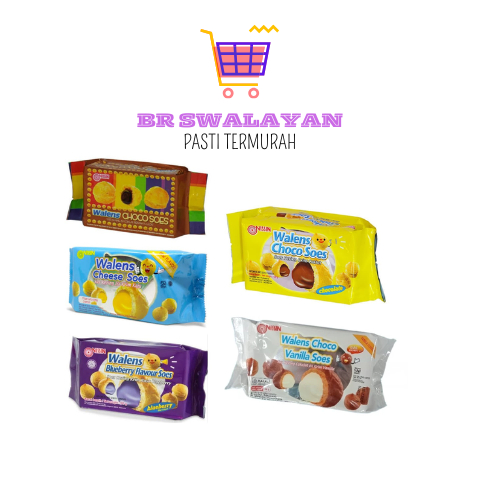 

NISSIN WALENS SOES 100 GR CHOCO, BLUEBERY, CHEESE , VANILA