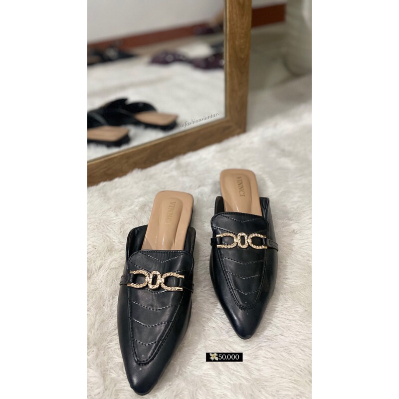 OFASHION sandal mules wanita sepatu mules sandal daily