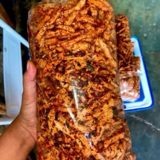 

Basreng Pedas Daun Jeruk 1kg Bumbu Gurih Extra