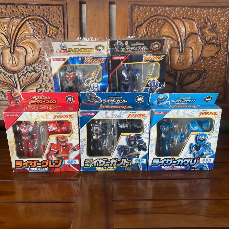 Dx Action Figure Justiriser Justirisers Gransazer Glen Gant Kageri Demon knight Shirogane Ori Konami