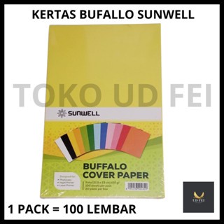 

(1 PACK = 100 LEMBAR) Kertas Bufallo kuning muda / Kertas Buffallo Warna/ Kertas Warna/ Kertas Bufallo F4