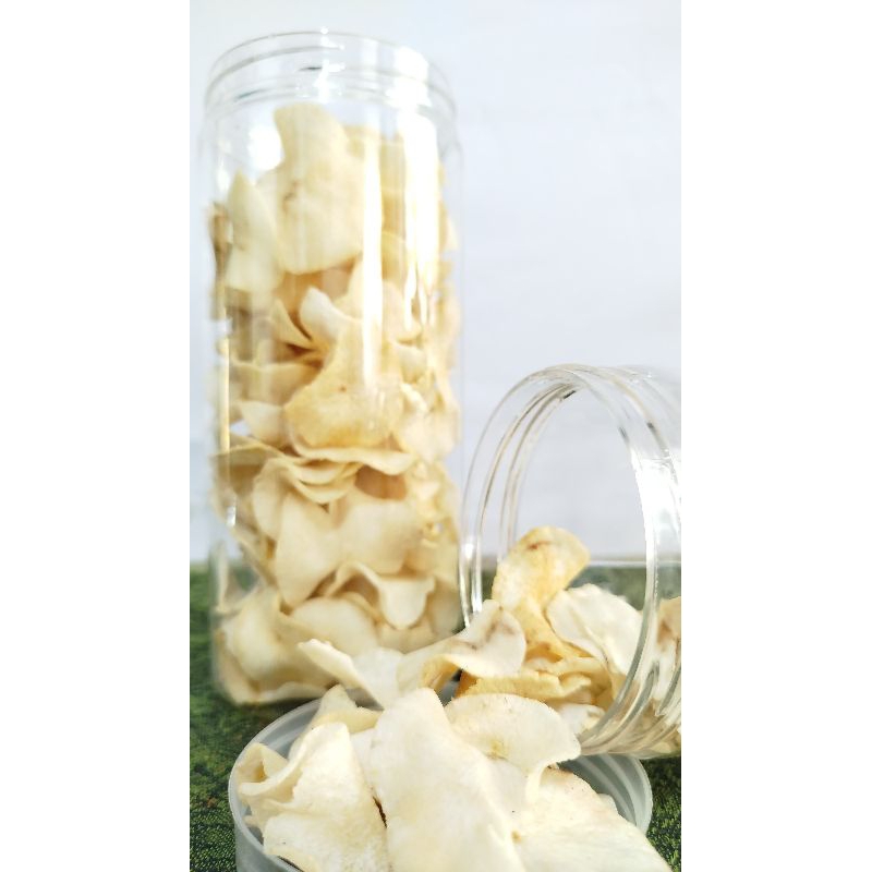 

Keripik Singkong Madura Rasa Bawang kemasan toples tabung 190gr