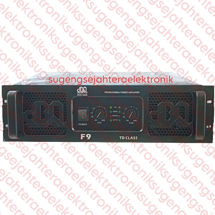 Power Amplifier dBQ F9 - 2 Channel TD Class Original (HARGA SUDAH TERMASUK PACKING MENGGUNAKAN PALLE