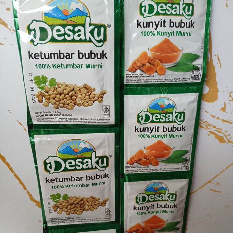 

Desaku ketumbar bubuk/kunyit bubuk