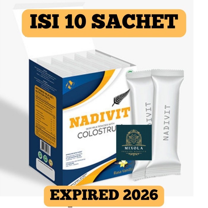 

NADIVIT Susu Kolostrum Colostrum isi 10 Sachet 100% Asli Original Bantu Pemulihan Syaraf Terjepit