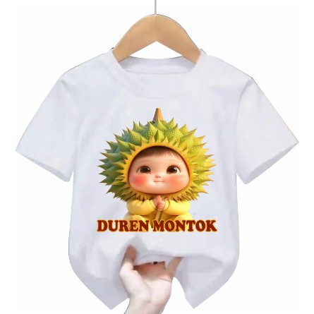 Baju kaos Atasan Duren Montok Anak Cowok/Cewek 1-12TAHUN/REMAJA/DEWASA S-7XL
