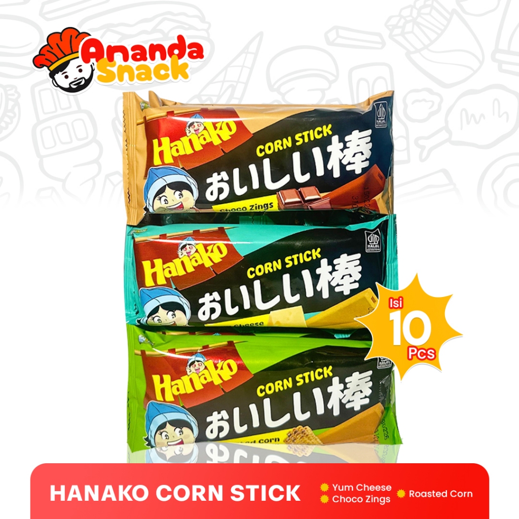 

Hanako Corn Stick isi 10 Pcs / Hanako Stick / Momogi