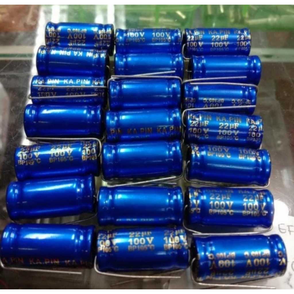 RD1067 kapasitor capacitor elco nonpolar non polar np elna 22uf 22 uf 100v by PCM LTC GLODOK