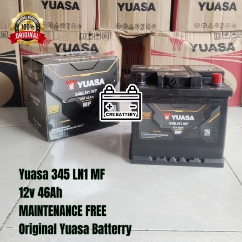 Aki Mobil Ford Ecosport, Hyundai Creta Yuasa 345LN1 LN1 12v 46Ah MF