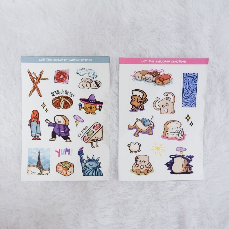 

Sticker A6 waterproof | Roti - Loti the Explorer | Stiker Roti Tahan Air untuk journaling