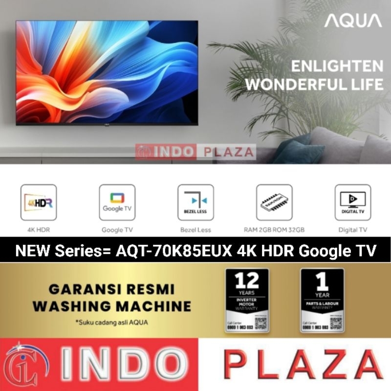 TV AQUA 70 inch 4K HDR GOOGLE TV AQT-70K85EUX
