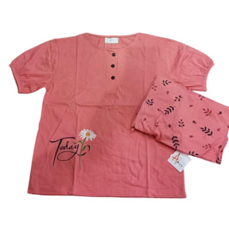 AMRO - BABYDOLL AMRO PENDEK 3/4 MOTIF - BABYDOLL CELANA 3/4 MOTIF - BABYDOLL AMRO KATUN PREMIUM - PI