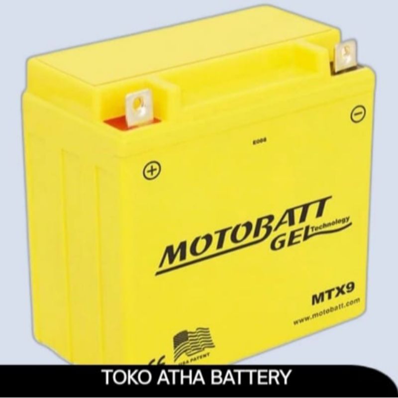 AKI MOTOR MOTOBATT MTX9 UNTUK MOTOR SUZUKI THUNDER, KAWASAKI BAJAJ PULSAR