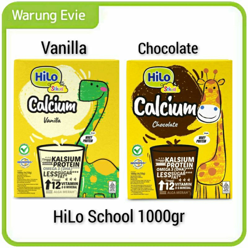 

HiLo School Cokelat 1000gr/ Vanilla 1000gr Kemasan Baru